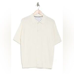 2/$30 Denim and Flower Ricky Singh Men’s Rib Up down Short sleeve shirt sz Large